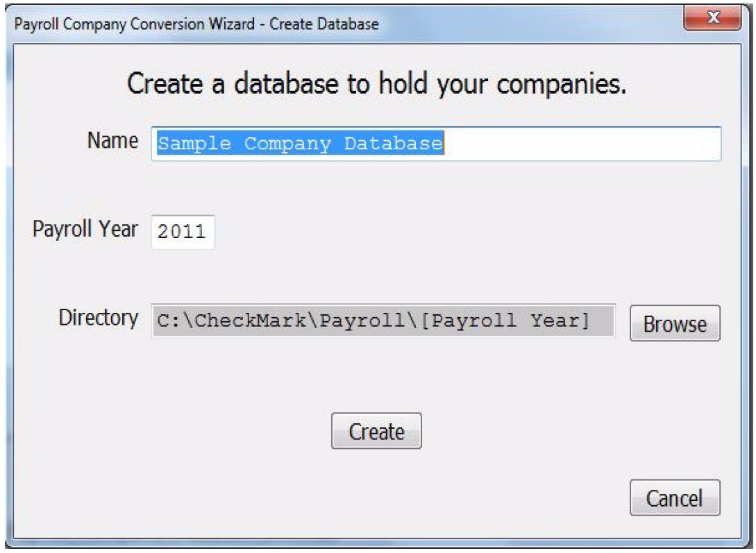 Create a New Database