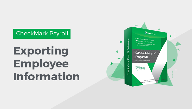 exporting employee information Export Employee Information in CheckMark Payroll