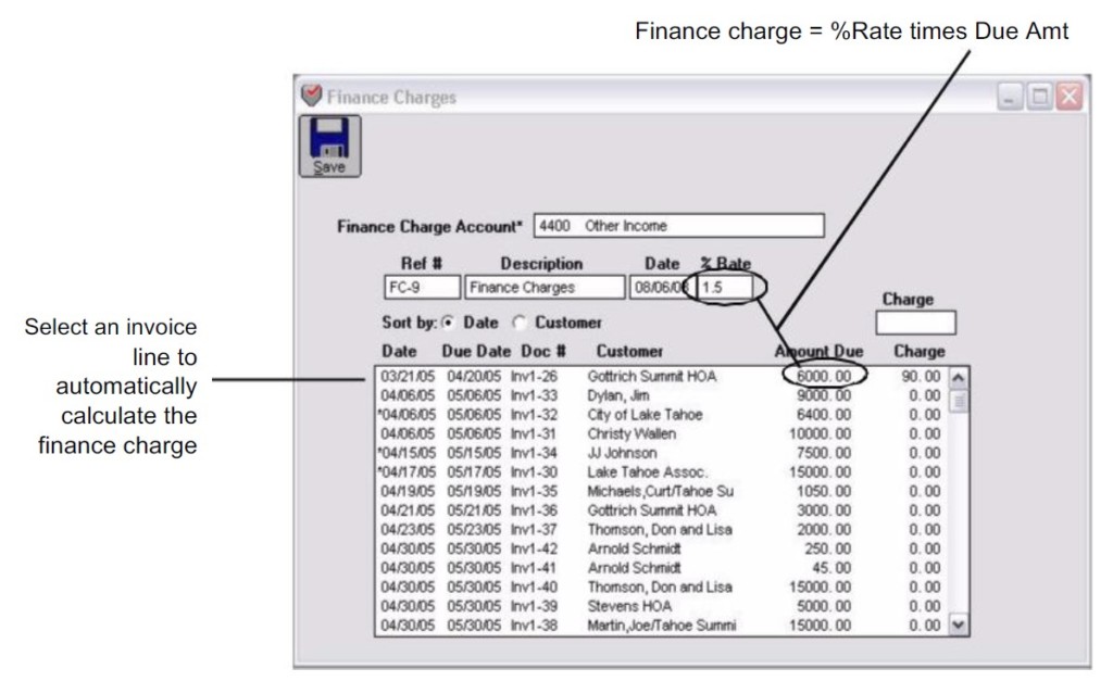 How to Calculate Finance Charges in MultiLedger? - CheckMark Knowledge Base
