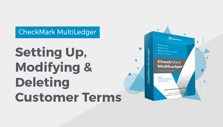 setting up, modifying & deleting customer terms
