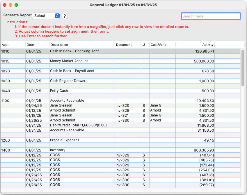 General Ledger
