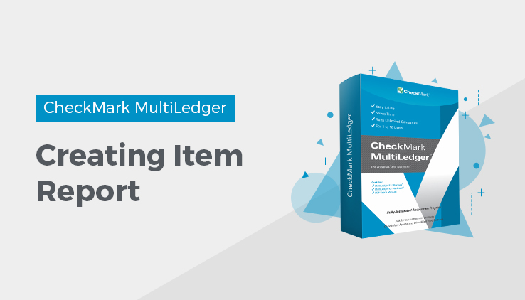 creating item report creating item report