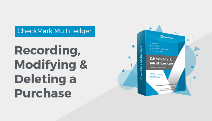 recording, modifying & deleting a purchase