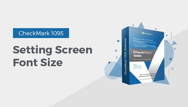 setting screen font size setting screen font size