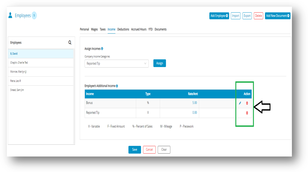 Setting up Employee Income in CheckMark Online Payroll