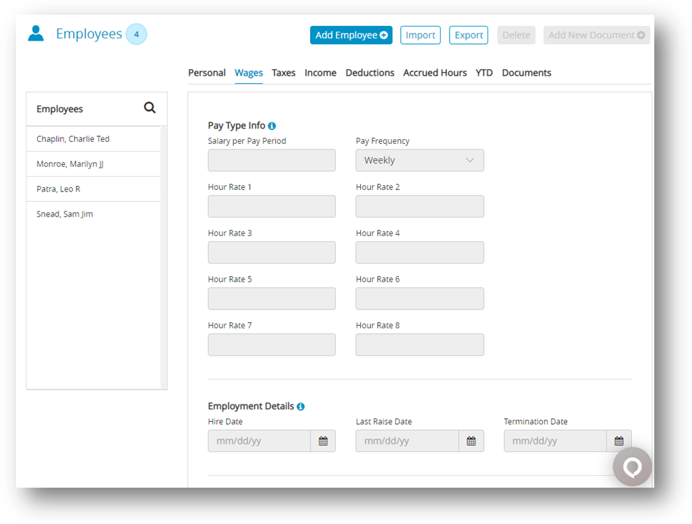 Setting up Employee Wages in CheckMark Online payroll