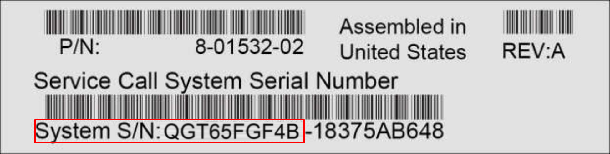 Serial Number on Mac Device Label