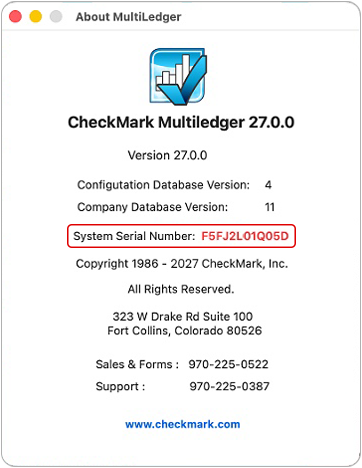 find serial key on macos
